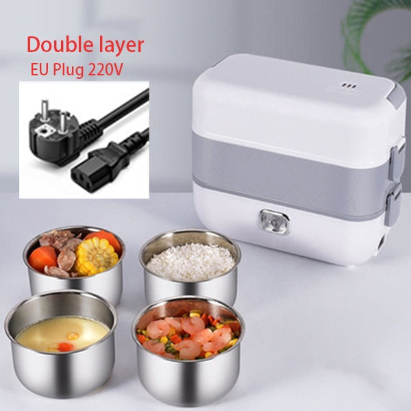 2-in-1 Portable Electric Lunch Box