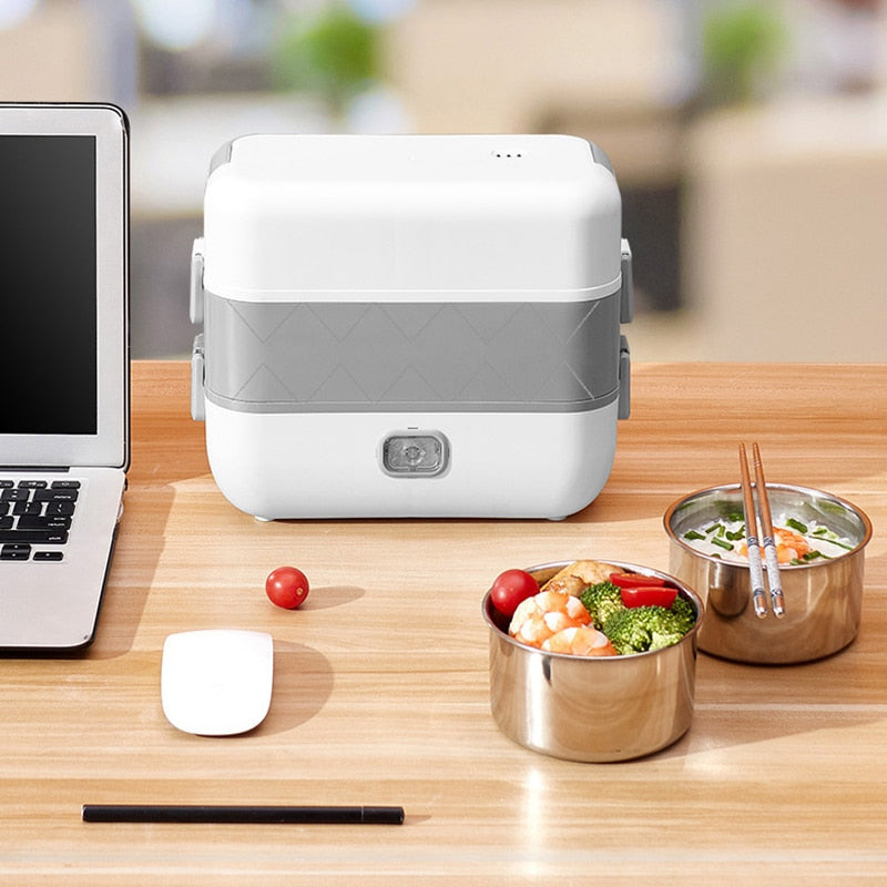 2-in-1 Portable Electric Lunch Box